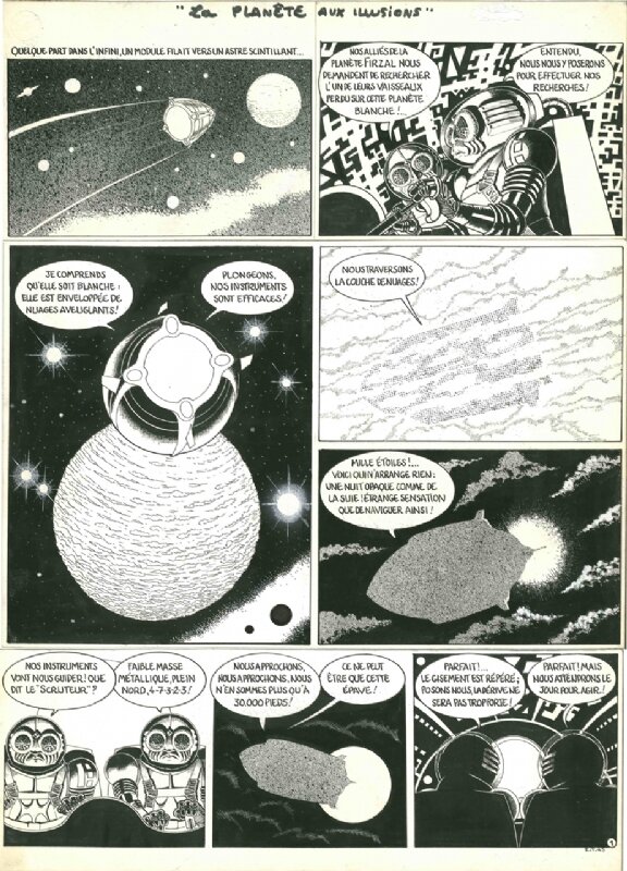 Jacques Devos, Chroniques d'extraterrestres - Planche originale