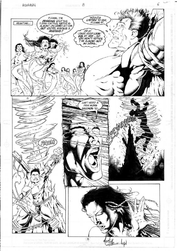 Aquaman par Martin Egeland - Planche originale