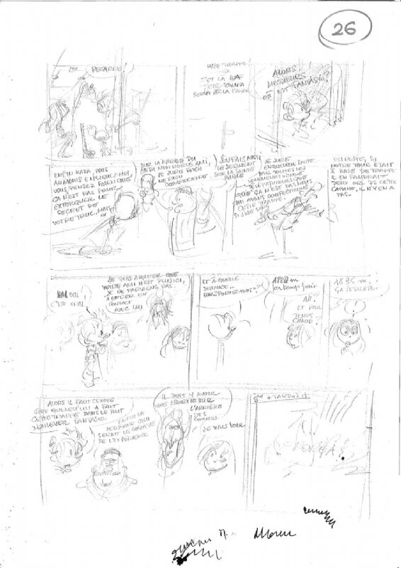 Fournier, L'Ankou, storyboard, pl. 26 - Original art