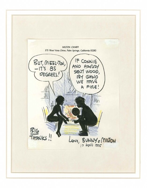 Letter from Milton Caniff - Comic Strip