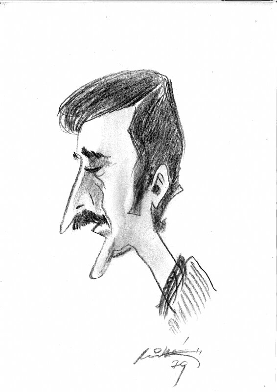 Portrait de Paul Deliège par Mittéï - Original Illustration
