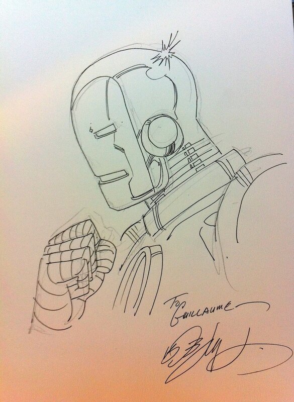 Iron Man par Bob Layton - Sketch