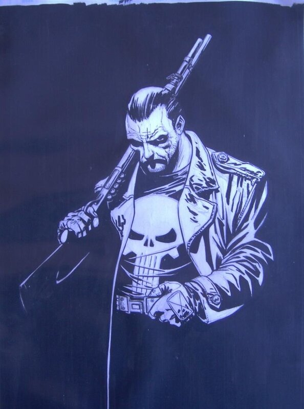 PUNISHER par Leandro Fernandez - Illustration originale