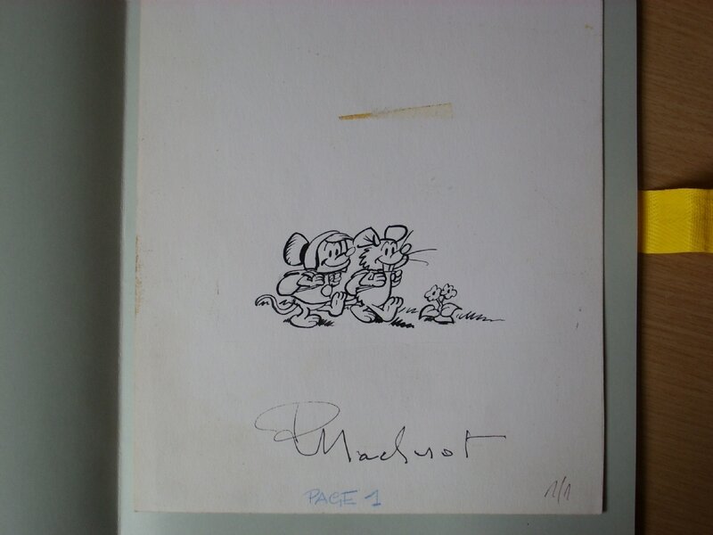 Sibylline & Taboum by Raymond Macherot - Original art