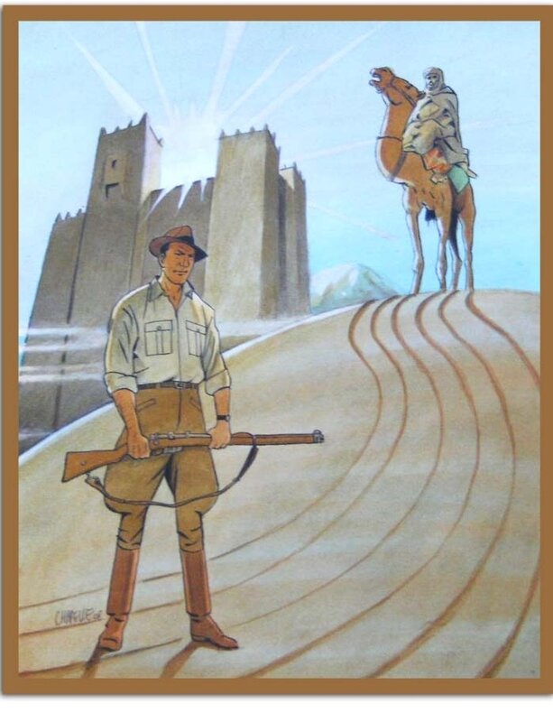 Philippe CHAPELLE - Les morsures du desert - Original Illustration