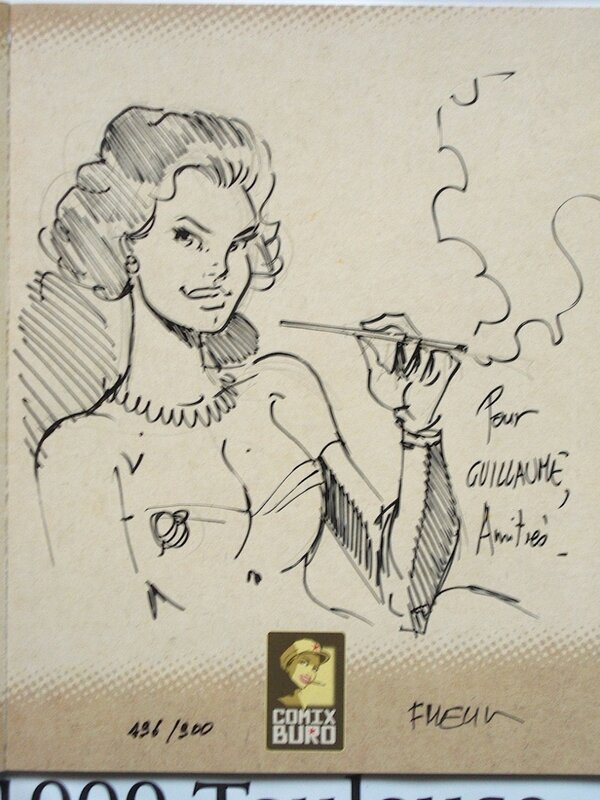 Pin-Up sur le sketchbook Comix Buro de Meynet - Sketch