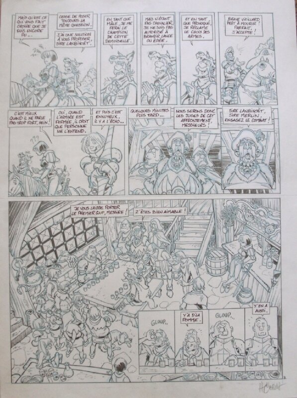 Planche 3 du tome 5 du Chant d'Excalibur par Hübsch - Comic Strip