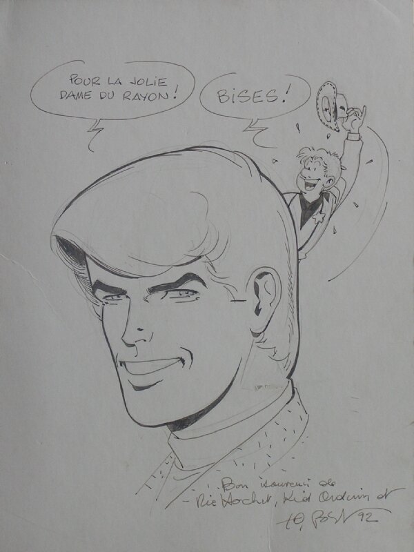 Tibet - RIC HOCHET - KID ORDINN - 1992 - Sketch