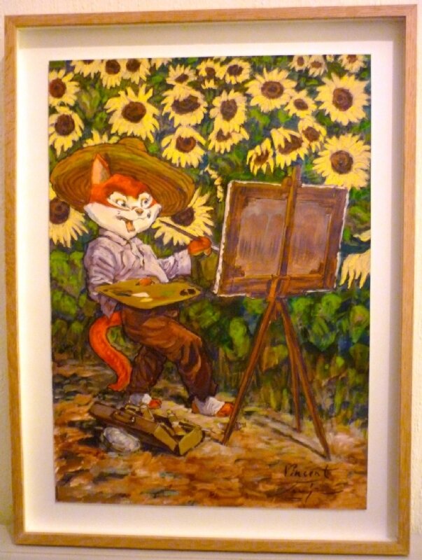 Vincent aux tournesols par Smudja - Illustration originale