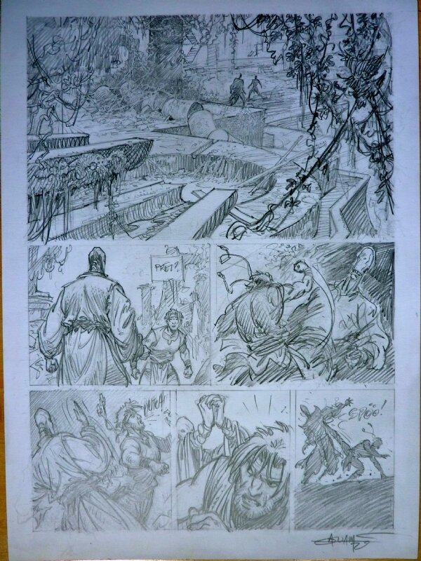 Aouamri - La quete - Planche originale