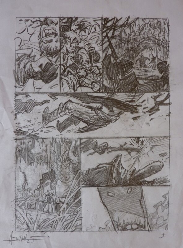 Aouamri - La quete - Planche originale