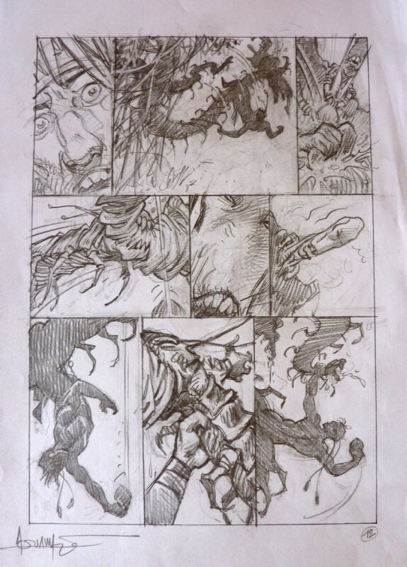 Aouamri - La quete - Planche originale