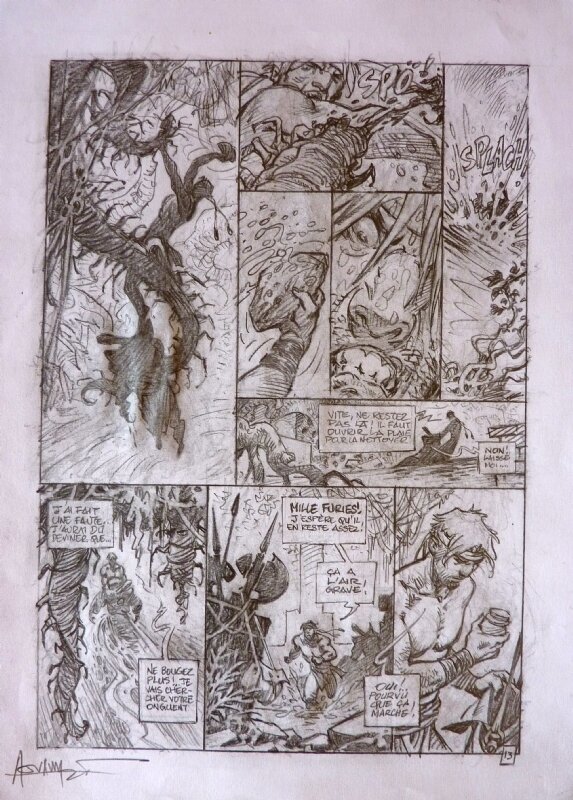 Aouamri - La quete - Planche originale