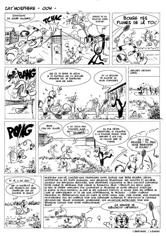 David Baran, Cat'mosphere Gag 004 - Planche originale