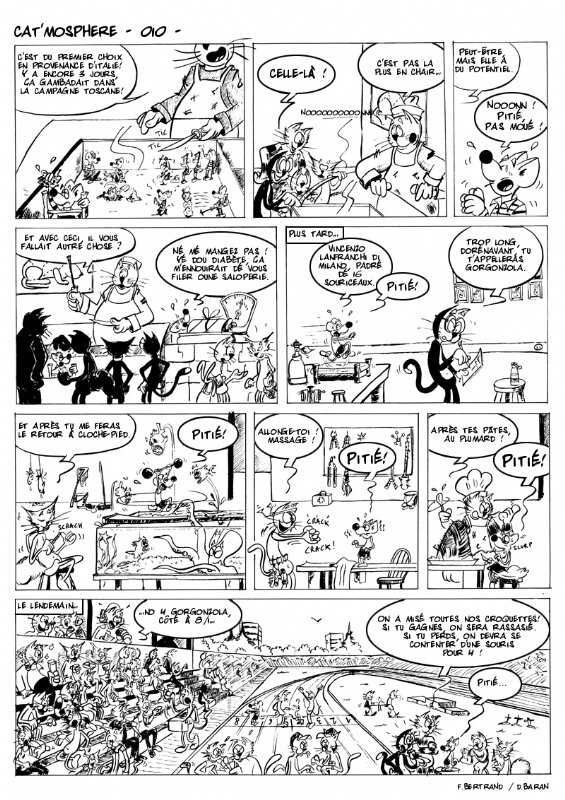 David Baran, Cat'mosphere Gag 010 - Planche originale