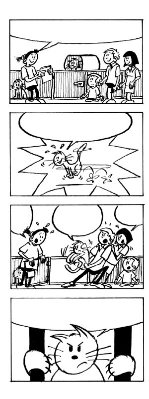 布朗夏貓 - Strip 005 par David Baran - Planche originale
