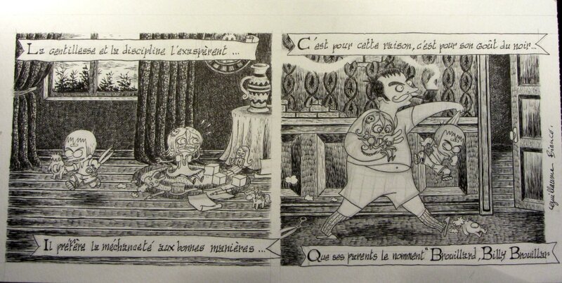 Bianco Guillaume - Billy Brouillard - strip inedit 1 - Comic Strip