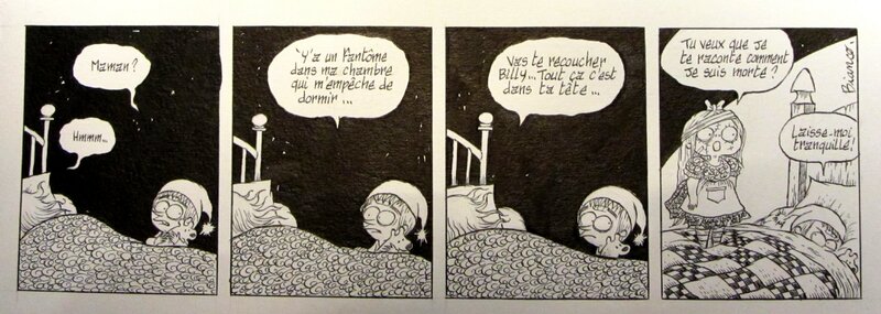 Bianco Guillaume - Billy Brouillard - strip inedit - Planche originale