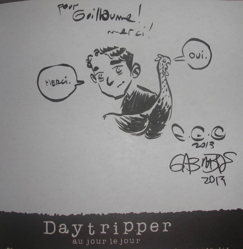 Bras par Moon + signature Bá sur Daytripper - Dédicace