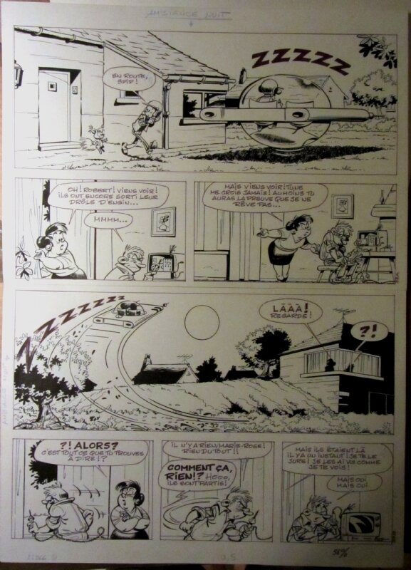 Broca Nicolas - Spirou et Fantasio - planche 40 de Les faiseurs de Silence - Planche originale