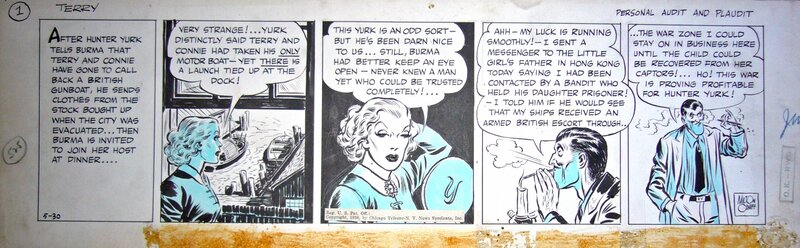 Caniff - Terry & The Pirates 05-30-1938 - Planche originale