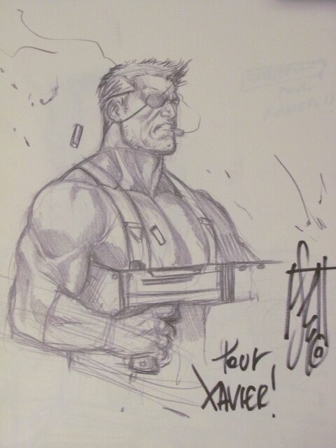 Nick Fury by Stéfano Caselli - Sketch