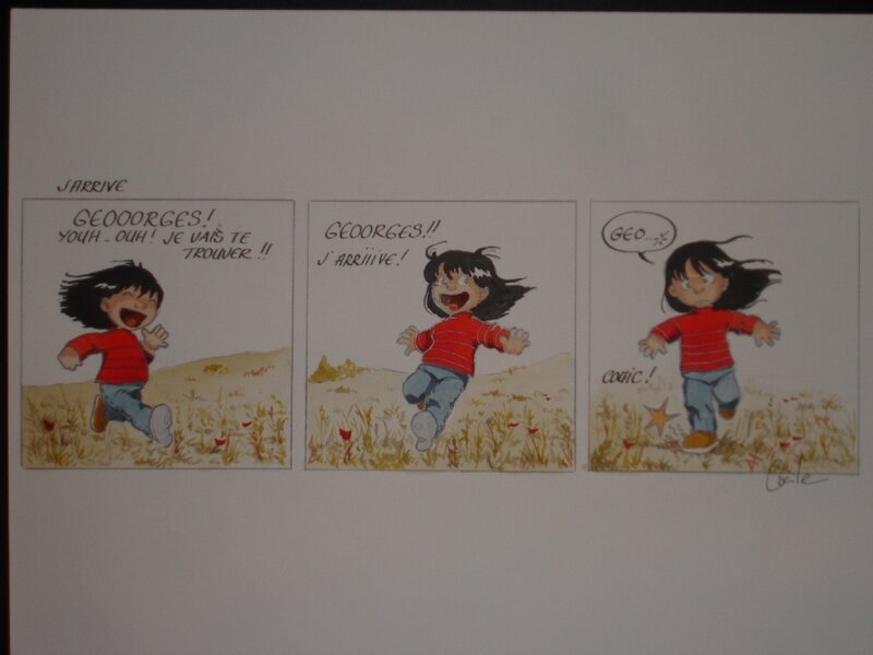 Cécile, Cecile BROSSEAU - Cedille - strip - Planche originale