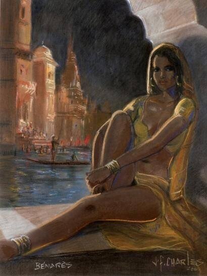 Charles JF - India dreams - Original Illustration