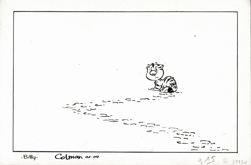Colman - Billy The Cat - Original Illustration