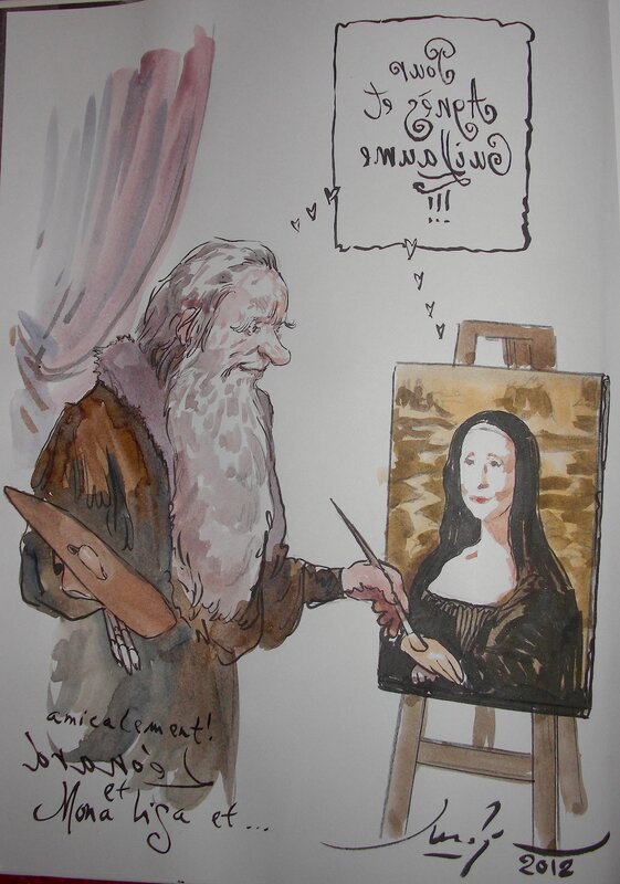 Gradimir Smudja, De vinci et Mona Lisa sur Au fil de l'art T1 - Sketch