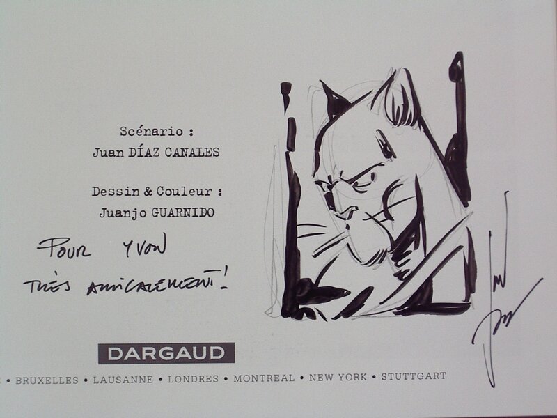 Diaz CANALES - Blacksad 3 - Dédicace