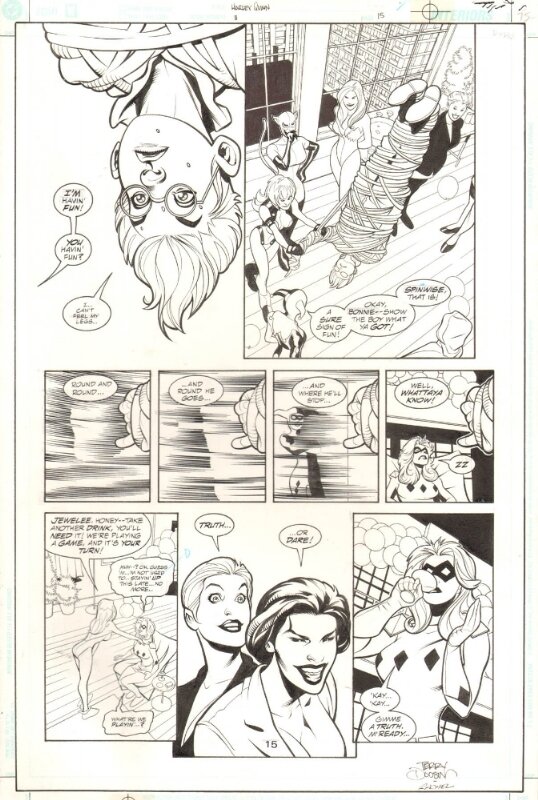 Terry Dodson, Rachel Dodson, Dodson Terry - HARLEY QUINN #3 PAGE 15 - Planche originale