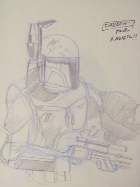 Boba Fett par Davide Fabbri - Dédicace