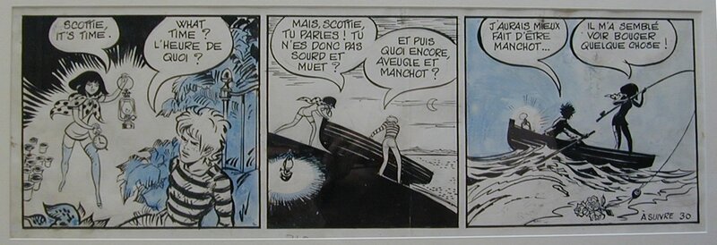 Forest - Hypocrite et le monstre du Loch Ness - Planche originale