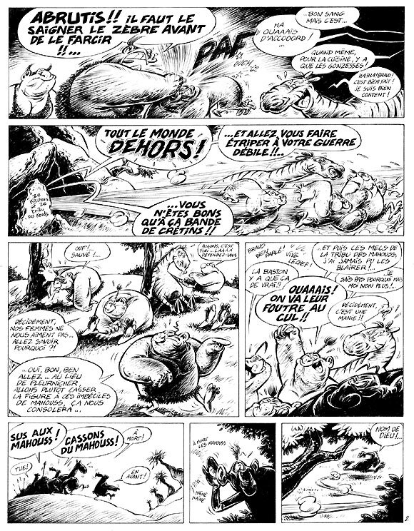 Gaudelette, guerres tribales pl2 - Comic Strip