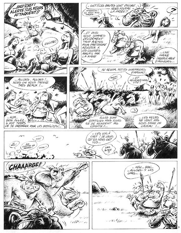 Gaudelette, guerres tribales pl3 - Comic Strip