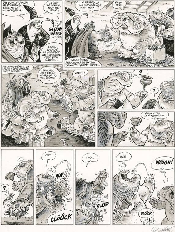 Gaudelette - Radada 3 Une bonne ambiance pl2 - Planche originale