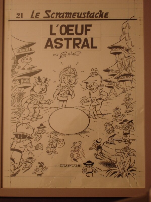 Gos - Le Scrameustache - couv.Tome 21 (1991) - Original Cover