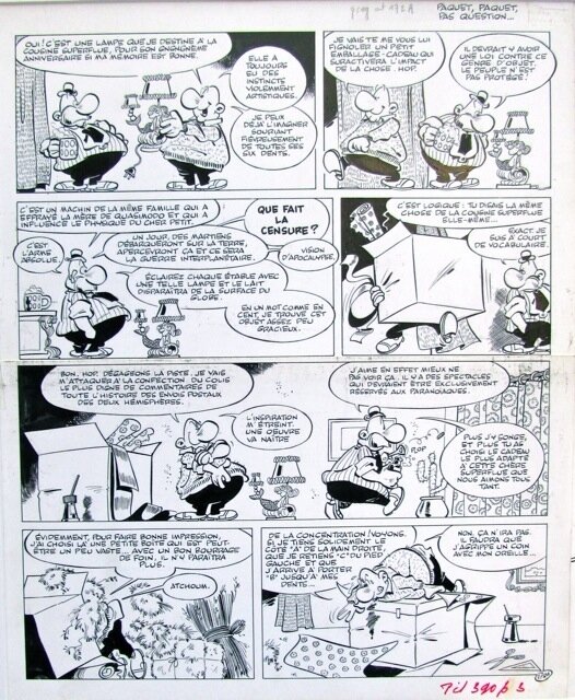 Greg - Achille Talon - Gag 172a - Planche originale