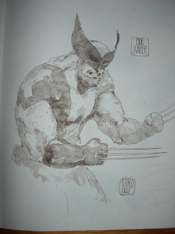 Wolverine par Niko Henrichon - Dédicace