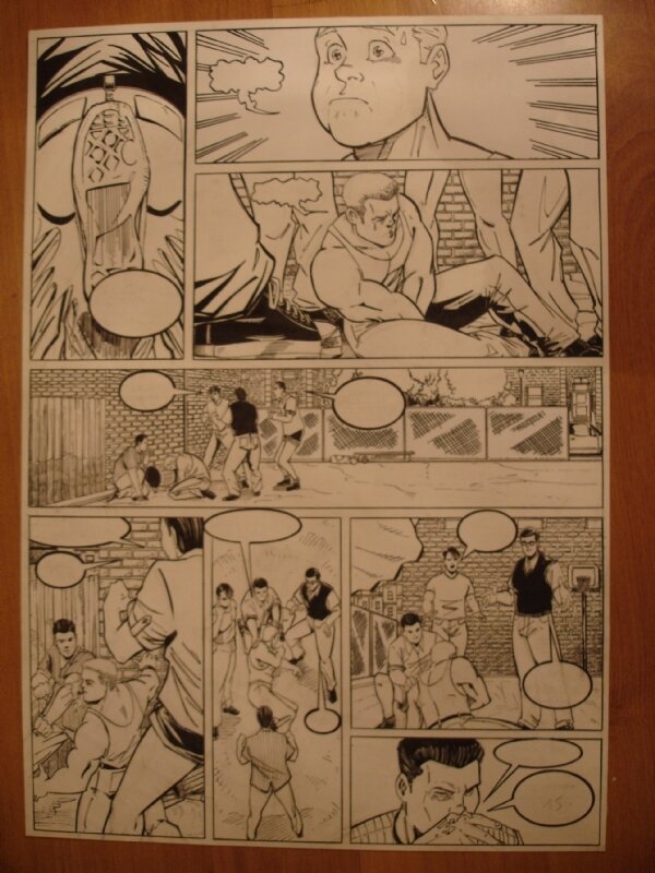 Koeniguer Michel - Brooklyn 62nd - planche coup de pied - Comic Strip