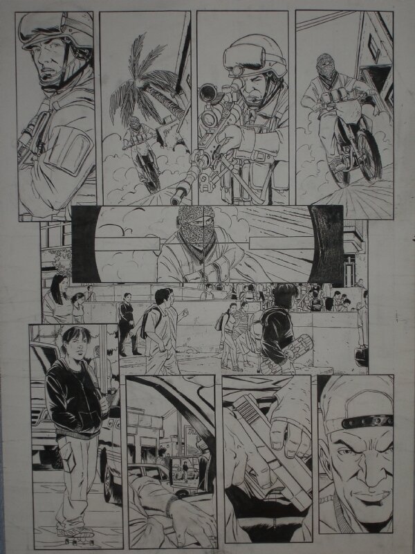 Koeniguer Michel - The Bridge - Tome 1 (1/2) - Planche originale