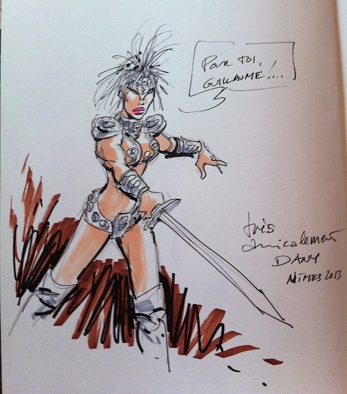 Dany, Lynch sur Guerrières de Troy T1 - Sketch
