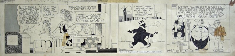 Mcmanus - Bringing Up Father 10-29-1945 - Planche originale