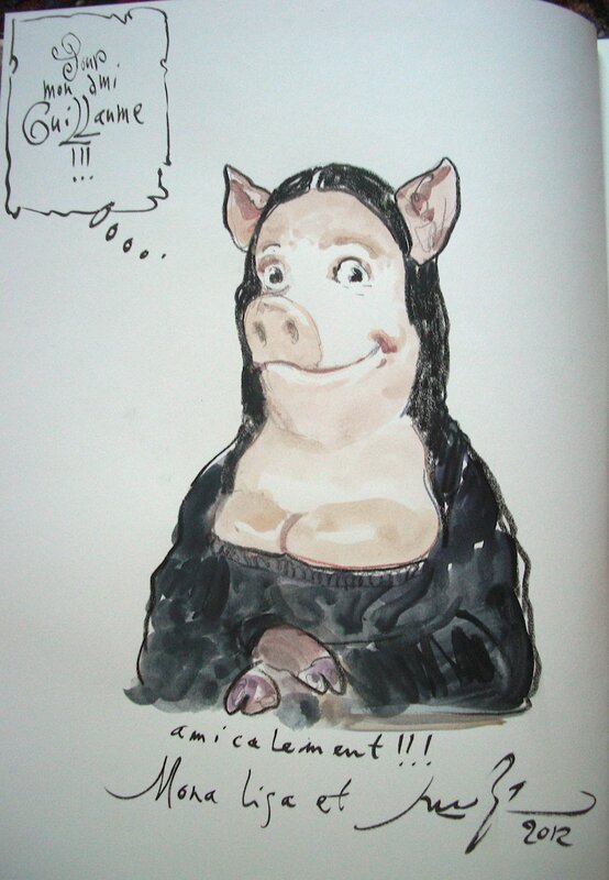Gradimir Smudja, Mona Lisa sur Le Bordel des muses T3 - Dédicace