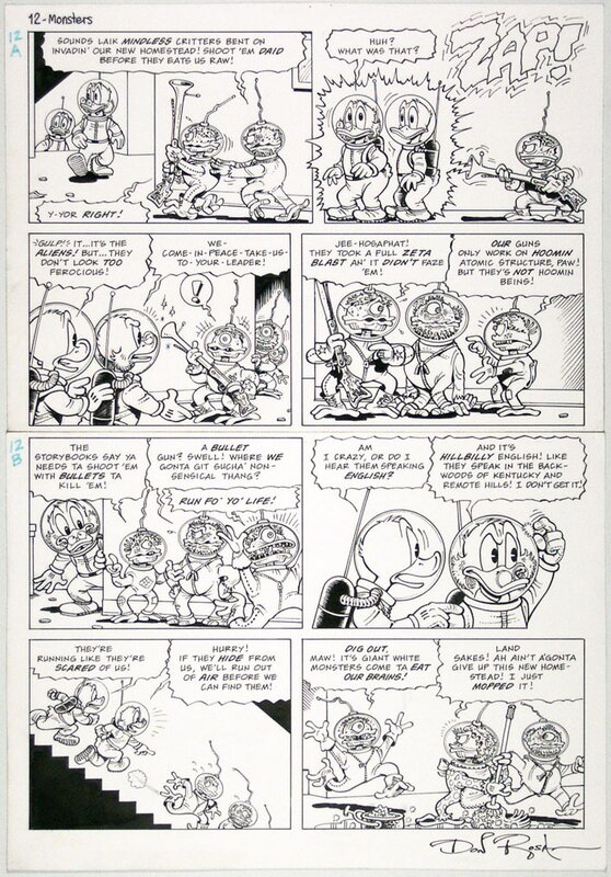 Planche PICSOU - Don ROSA - Comic Strip