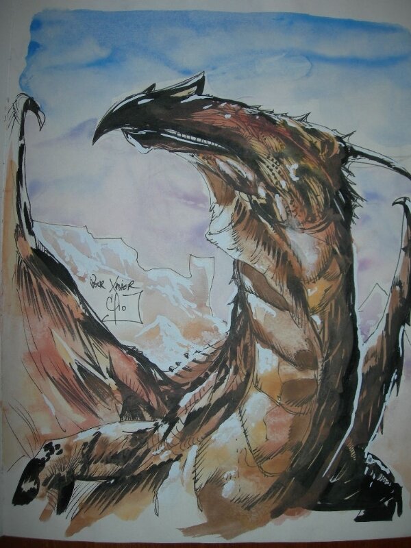 Dragon by Cyril Pontet - Sketch
