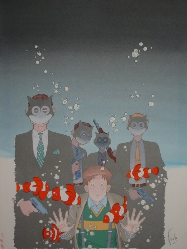 Simon Fred - Le poisson-Clown - Tome 1 - couverture - Original Cover