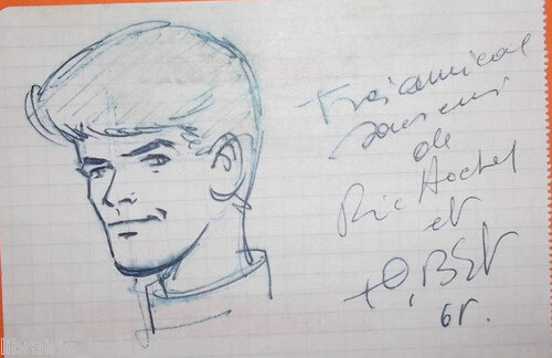 Tibet - Dédicace Ric Hochet - 1961 - Sketch