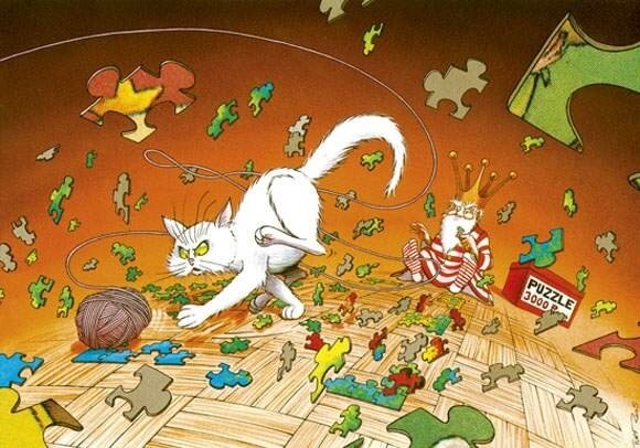 Turf - La nef des fous - illustration Puzzle - Illustration originale